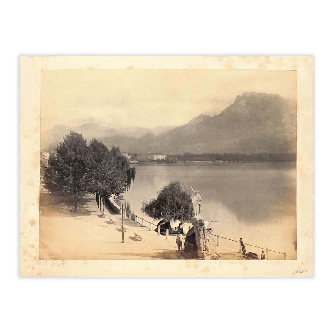 Fotografa originale- Lugano lungolago anno 1860