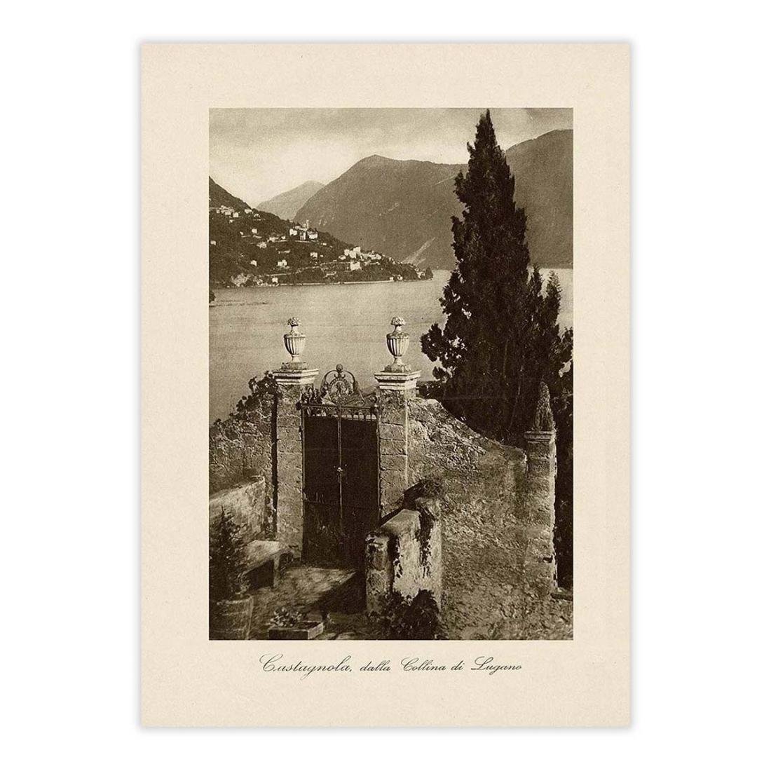 Fotografia originale - Castagnola, dalla Collina di Lugano - primi …