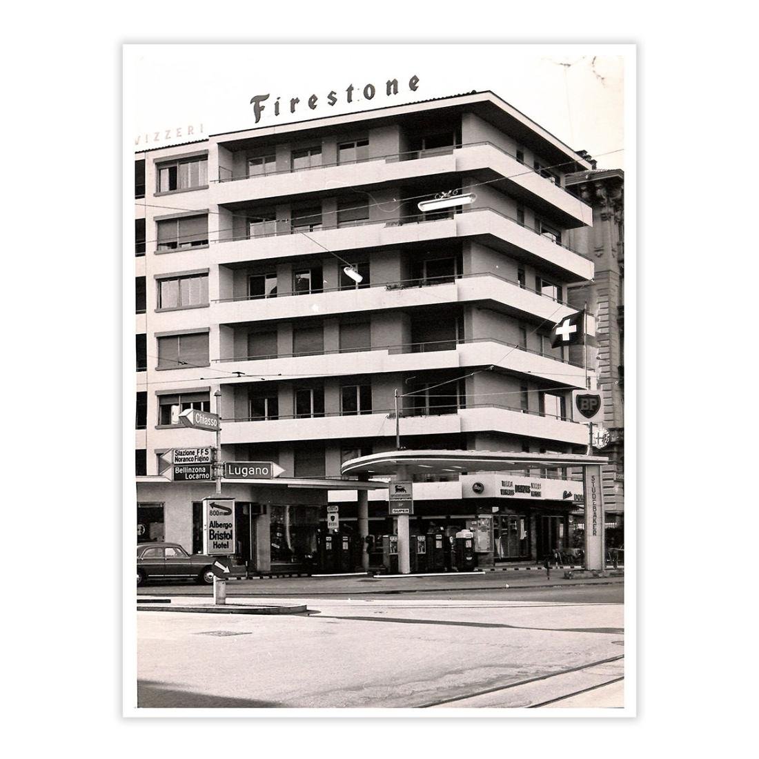Fotografia originale - Firestone - Lugano anni '50