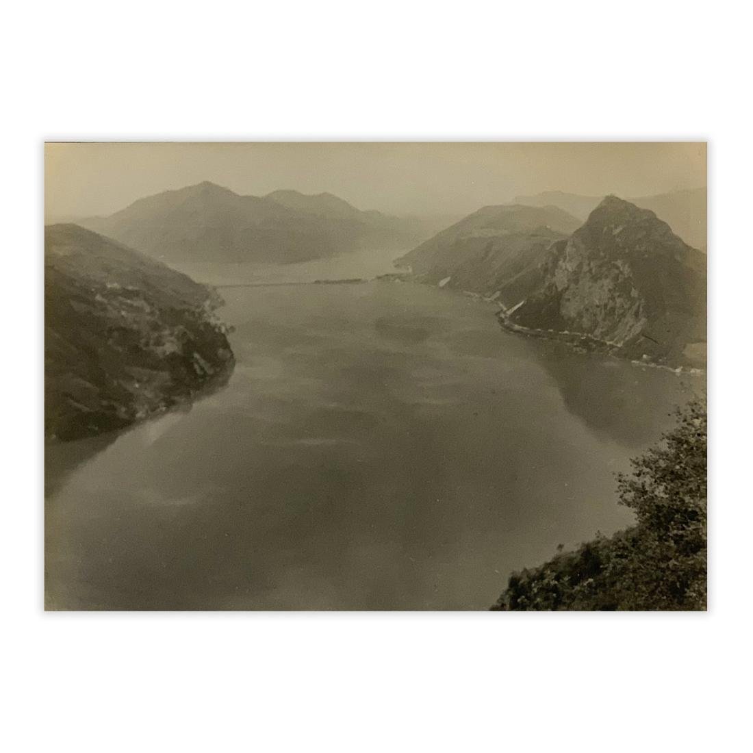 Fotografia originale - Lago di Lugano vista su Melide anno …