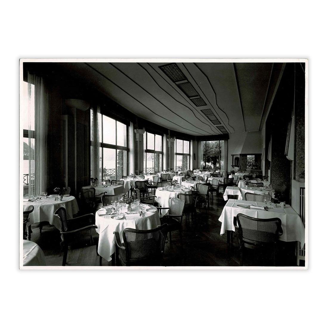Fotografia originale - Lugano anni '50 interno Hotel N.I