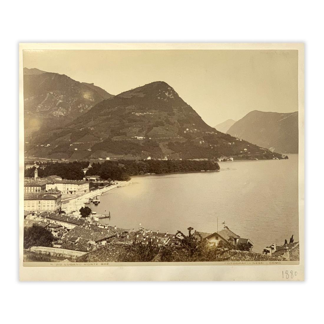 Fotografia originale - Lugano e Monte Bré' anno 1880