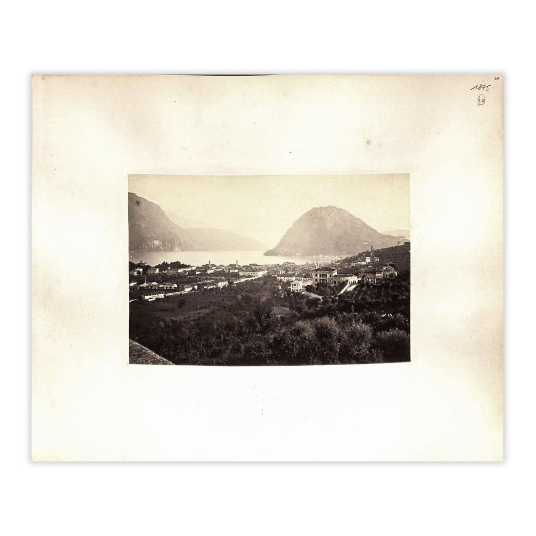 Fotografia originale - Lugano e S.Salvatore anno 1875