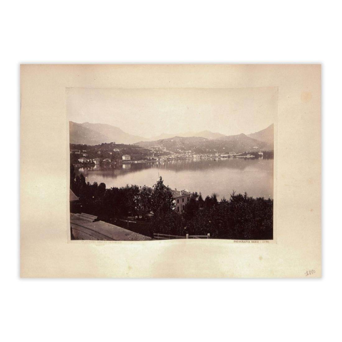 Fotografia originale - Lugano panorama 1880
