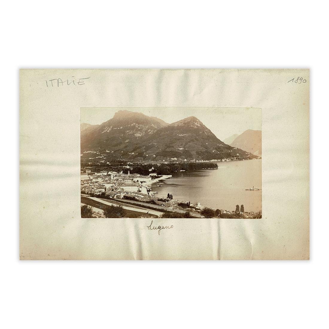 Fotografia originale - Lugano Panorama anno 1890