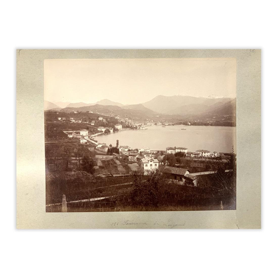 Fotografia originale - Lugano Panorama anno 1895