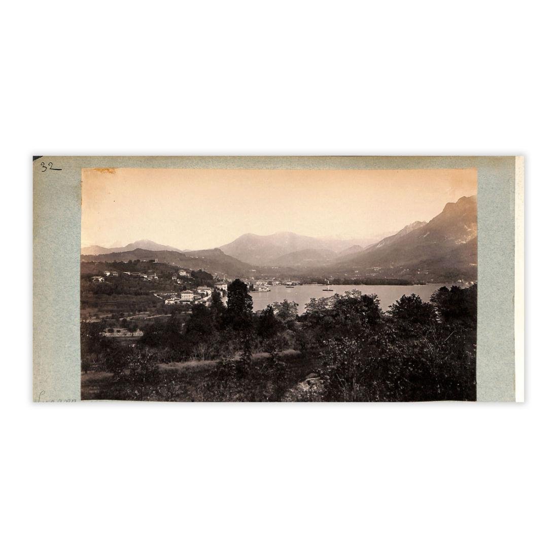 Fotografia originale - Lugano panorama fine '800