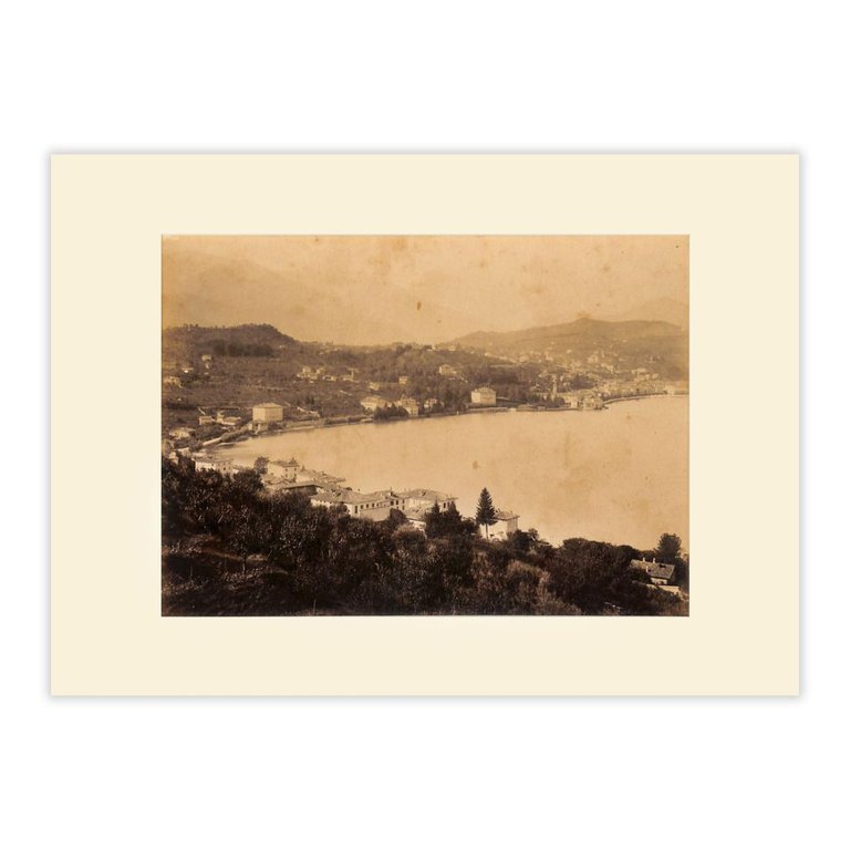 Fotografia originale - Lugano vista da Paradiso fine '800
