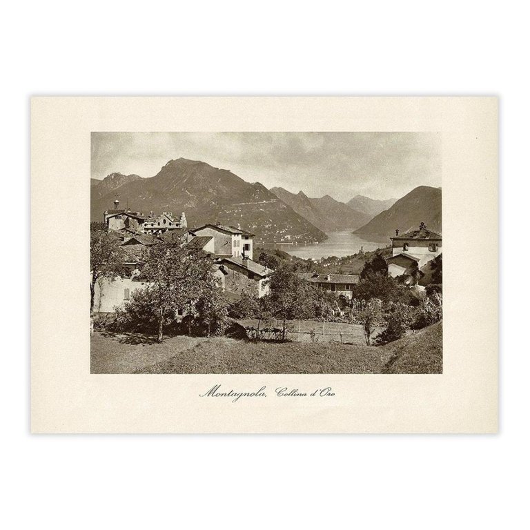 Fotografia originale - Montagnola, Collina D'Oro - Primi '900
