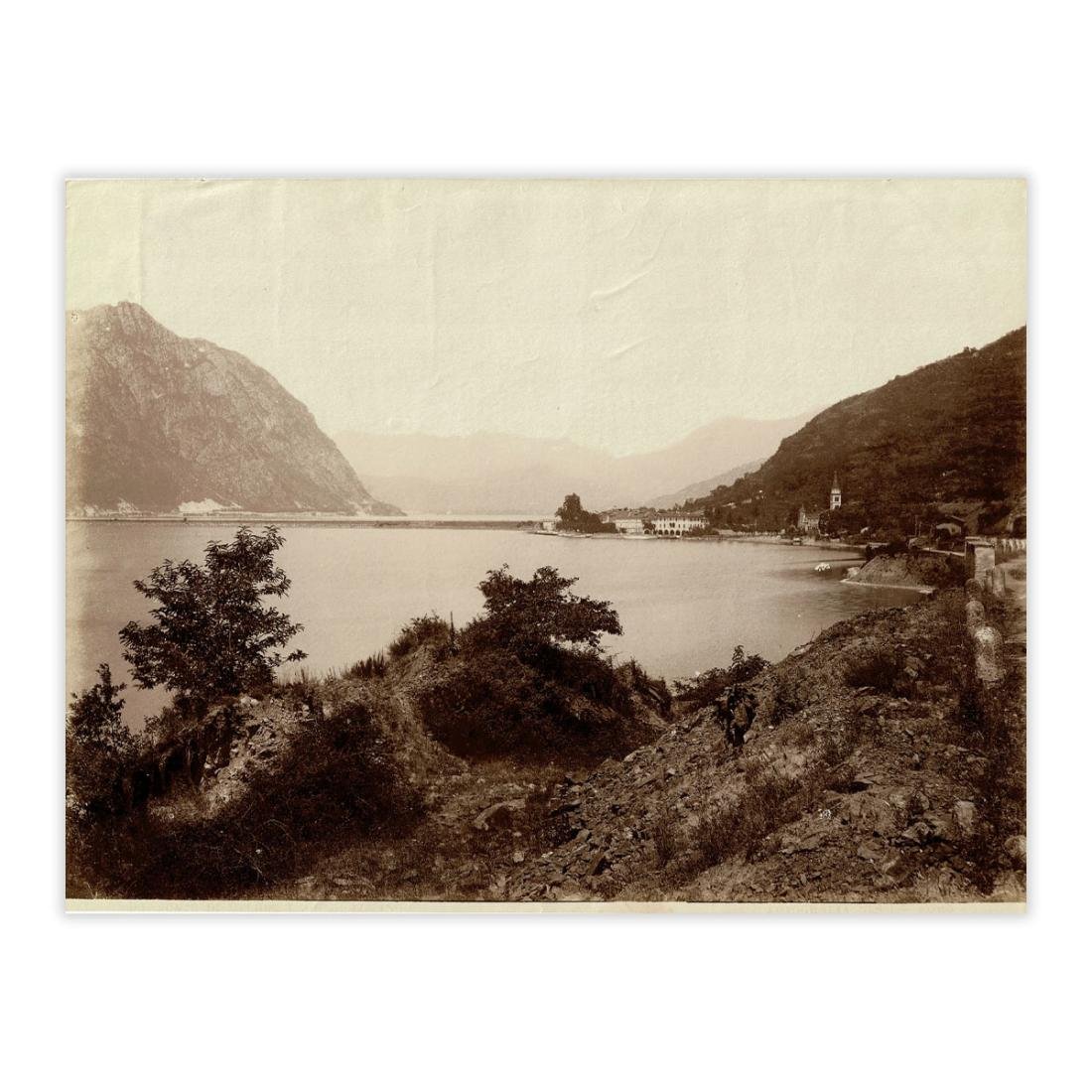 Fotografia originale - Vista di Melide anno 1880 | Immagine principale