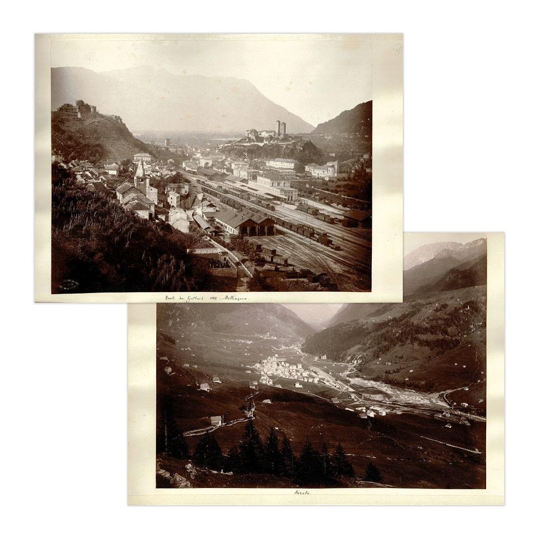 Fotografie originali - Airolo e Bellinzona anno 1888