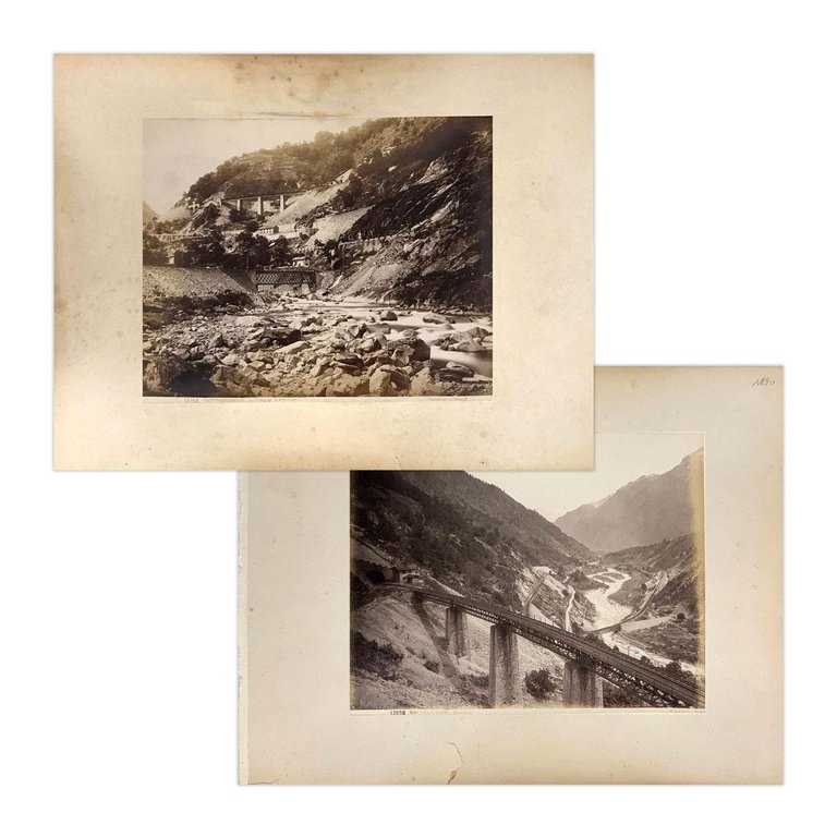 Fotografie originali - Ghottardbahn anno 1890