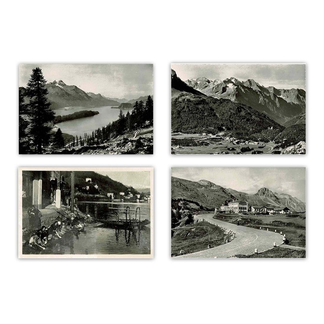 Fotografie originali - Lago di Sils, Maloja e lavandaie
