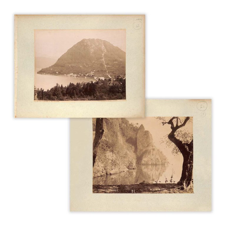 Fotografie originali - Lugano e Gandria anno 1875
