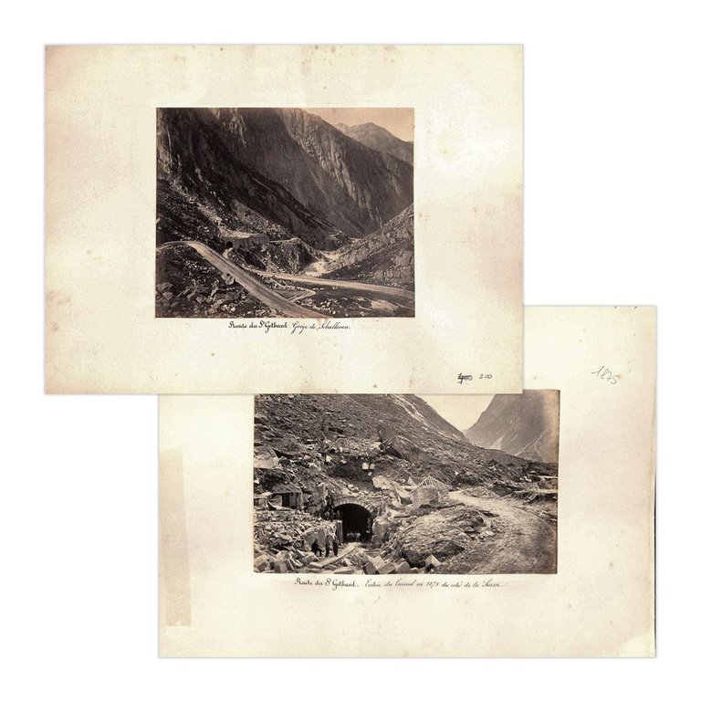 Fotografie originali - Strada del Gottardo fine '800