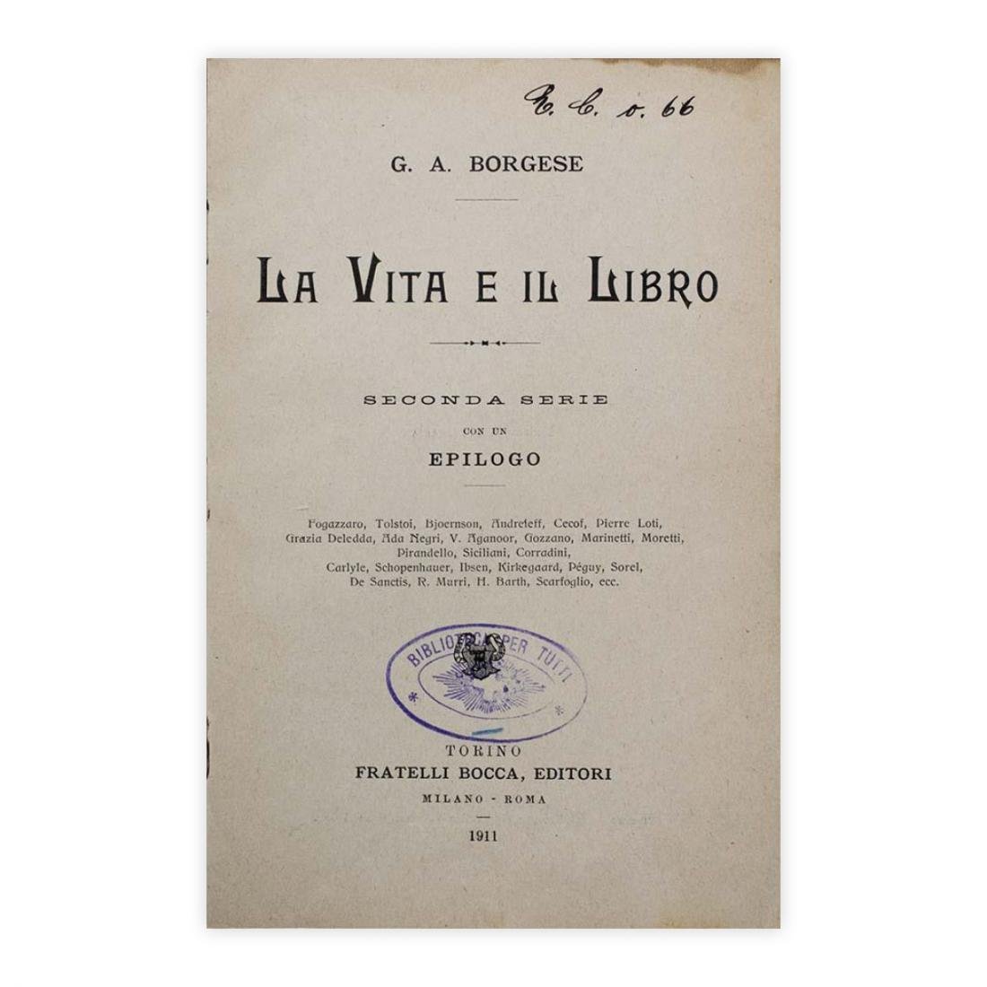 G. A. Borgese - La Vita e il Libro