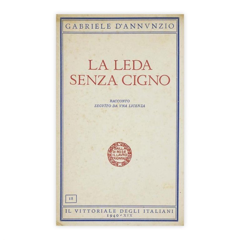 Gabriele D'Annunzio - La Leda senza cigno