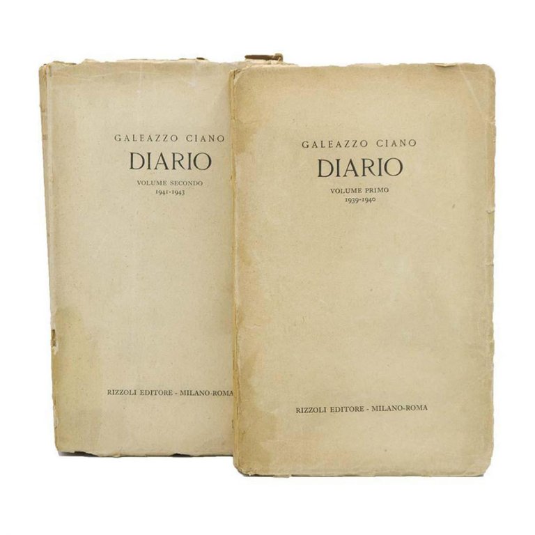 Galeazzo Ciano - Diario -2 volumi