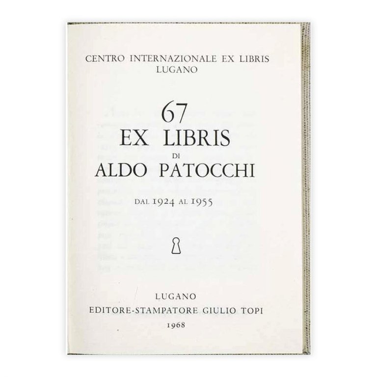 Giulio Topi Editore - 67 Ex libri di Aldo Patocchi | Immagine Gallery 3