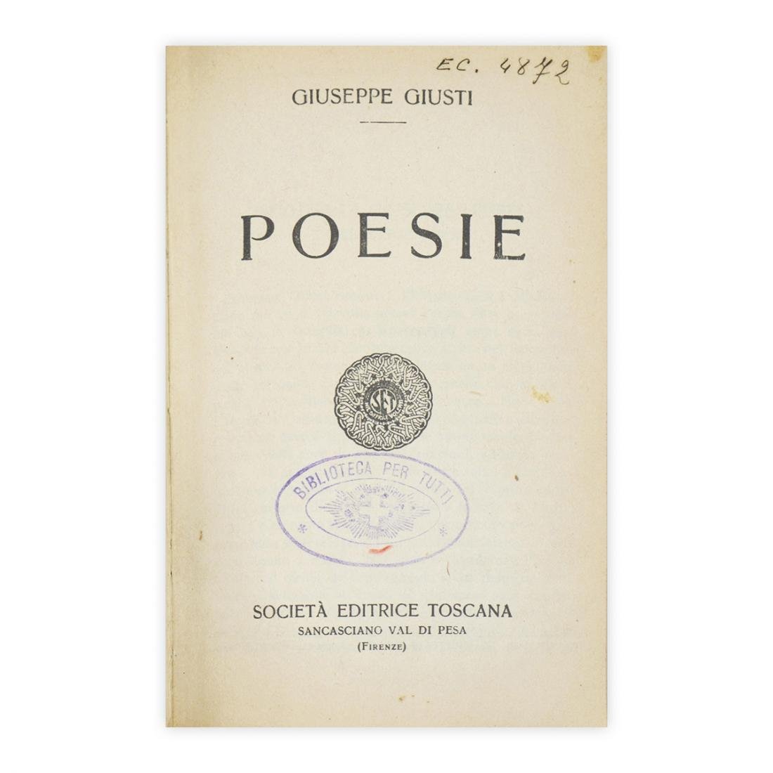 Giuseppe Giusti - Poesie