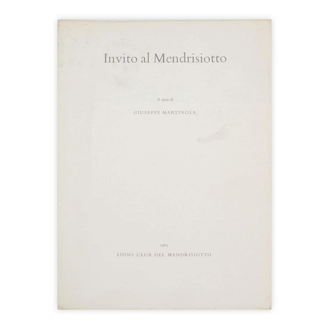 Giuseppe Martinola - Invito al Mendrisiotto