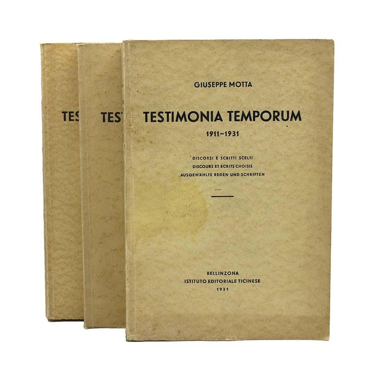 Giuseppe Motta - Testimonia Temporum