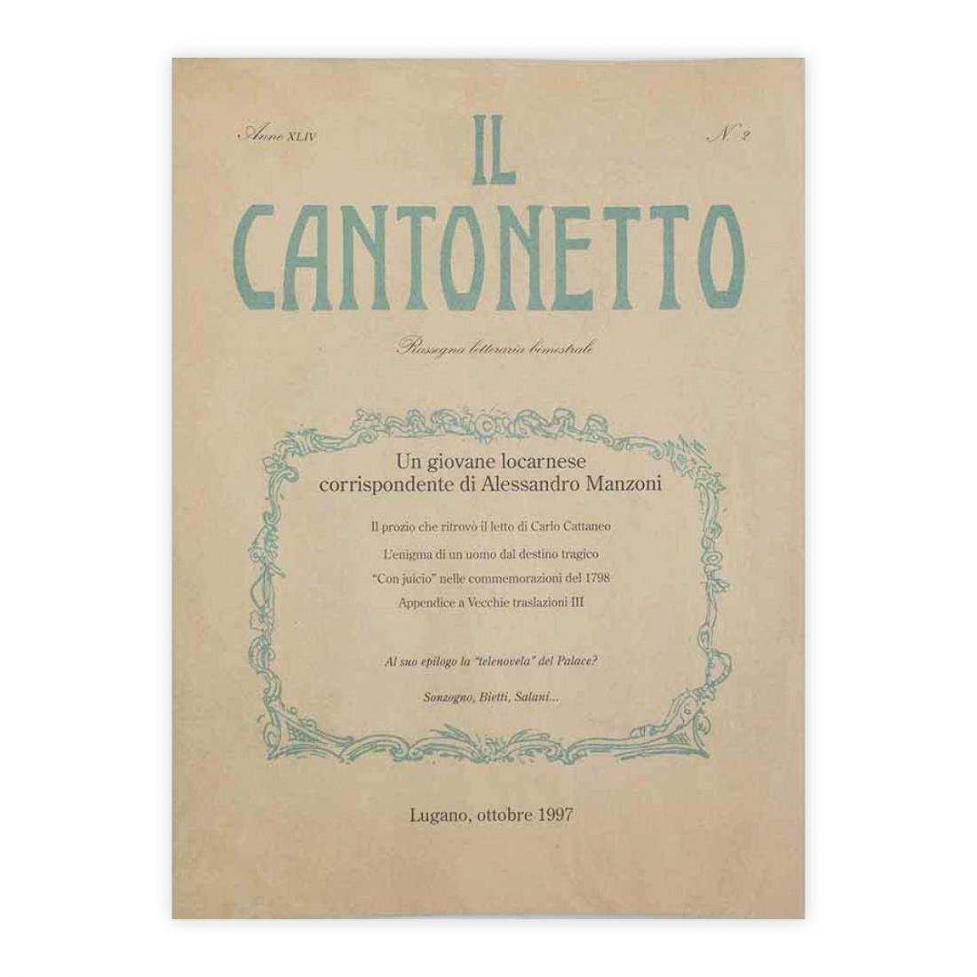 Il Cantonetto - Lugano, Ottobre 1997 - Numero 2 Anno …