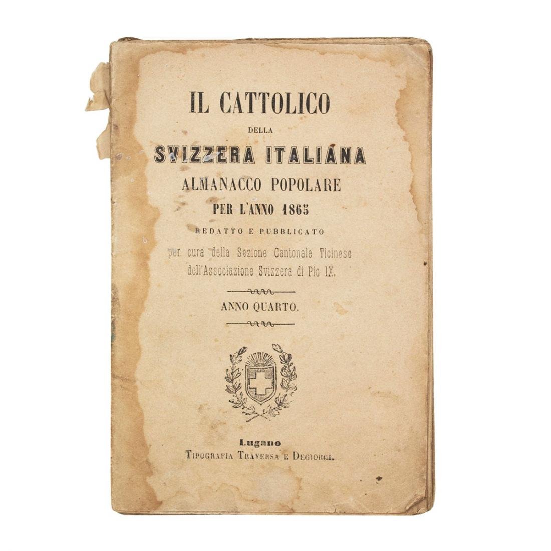 Il cattolico della Svizzera italiana - Almanacco popolare per l'anno …