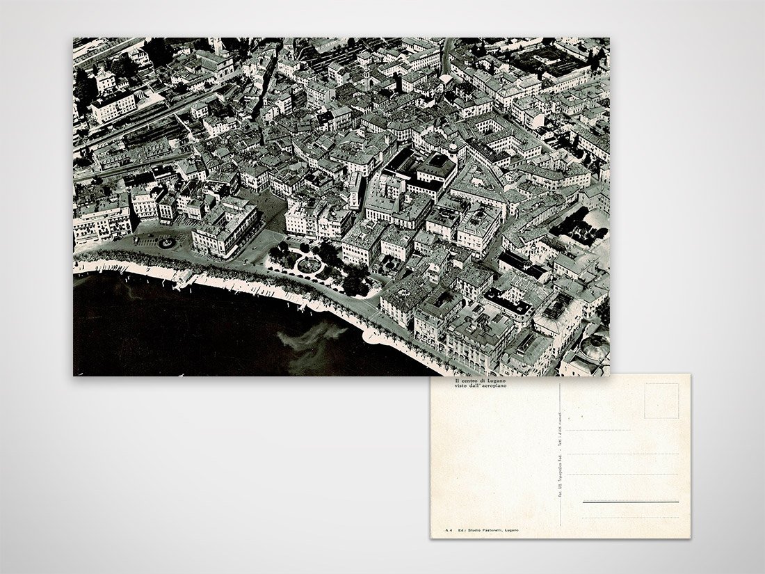 Il centro di Lugano - Veduta aerea