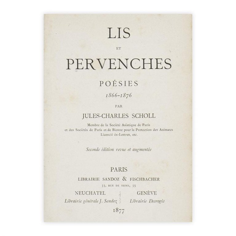 Lis et Pervenches - Jules Charles Scholl