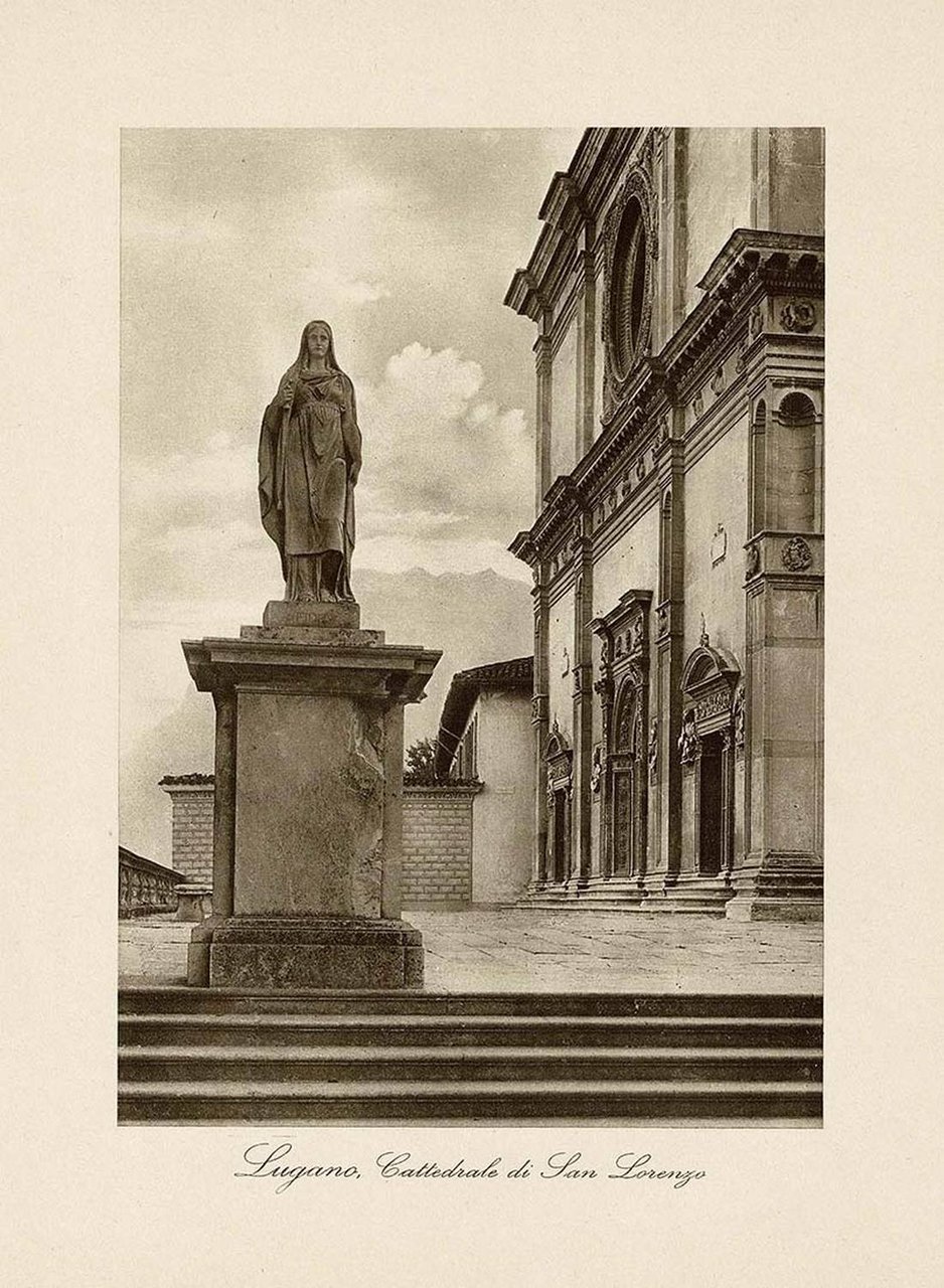 Fotografia originale - Lugano, Cattedrale di San Lorenzo - primi …