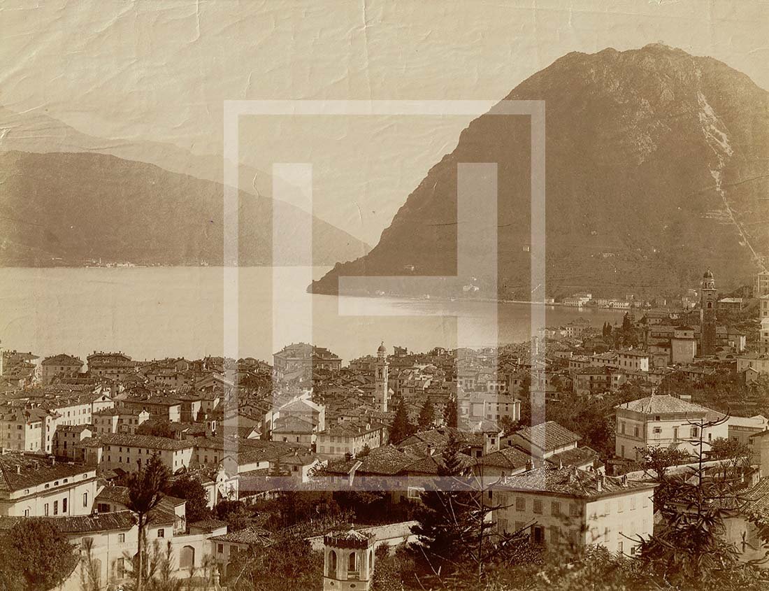 LUGANO e monte S.Salvatore anno 1880