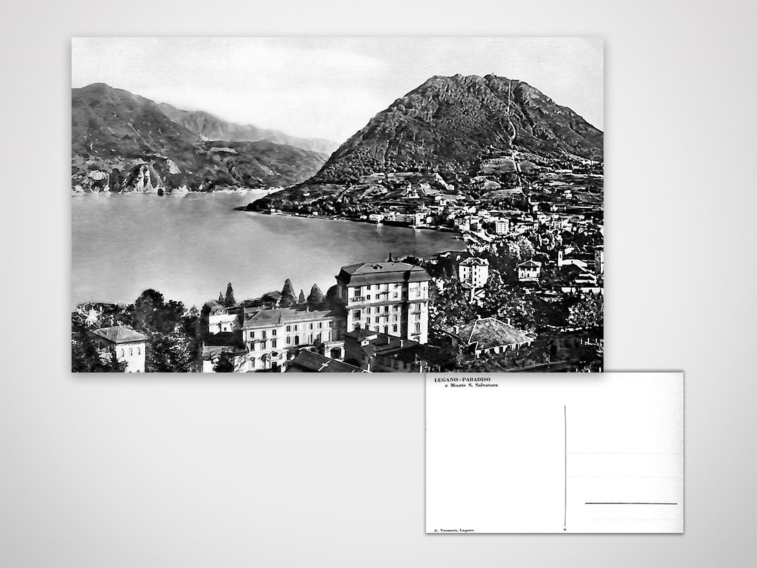 Lugano Paradiso e monte S.Salvatore