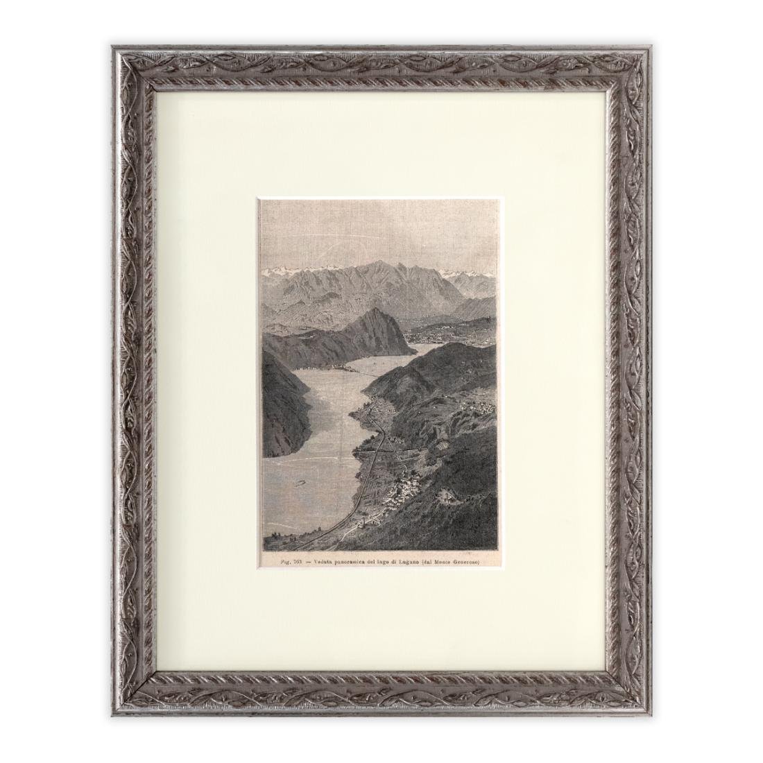 Lugano, veduta dal Monte Generoso - 1860 c.a.