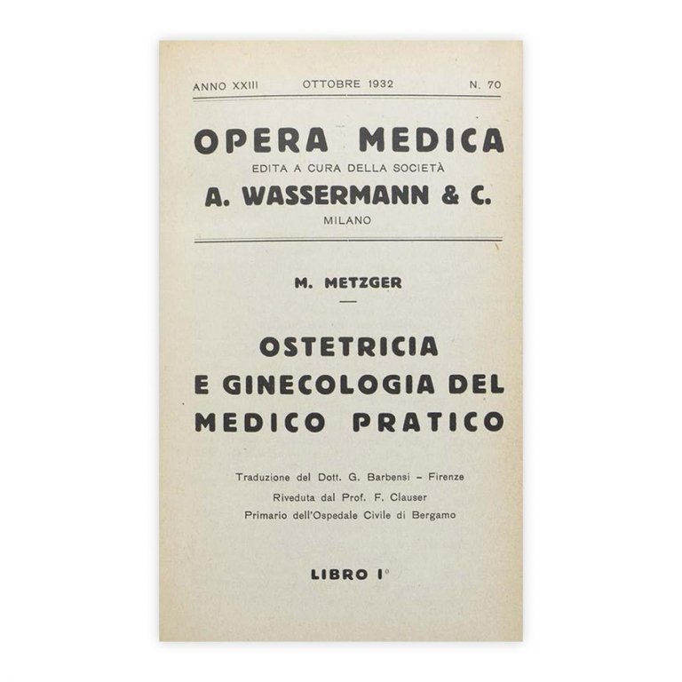 M. Metzger - Ostetricia e ginecologia del medico pratico