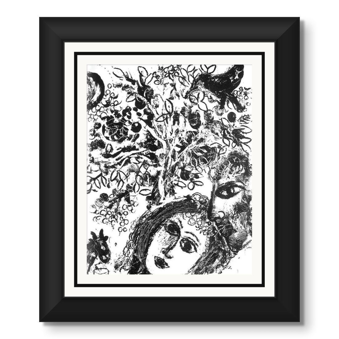 Marc Chagall - Le Couple devant l'arbre - Chagall Lithographe … | Immagine principale