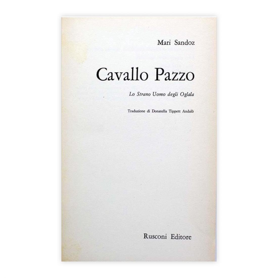 Mari Sandoz - Cavallo Pazzo