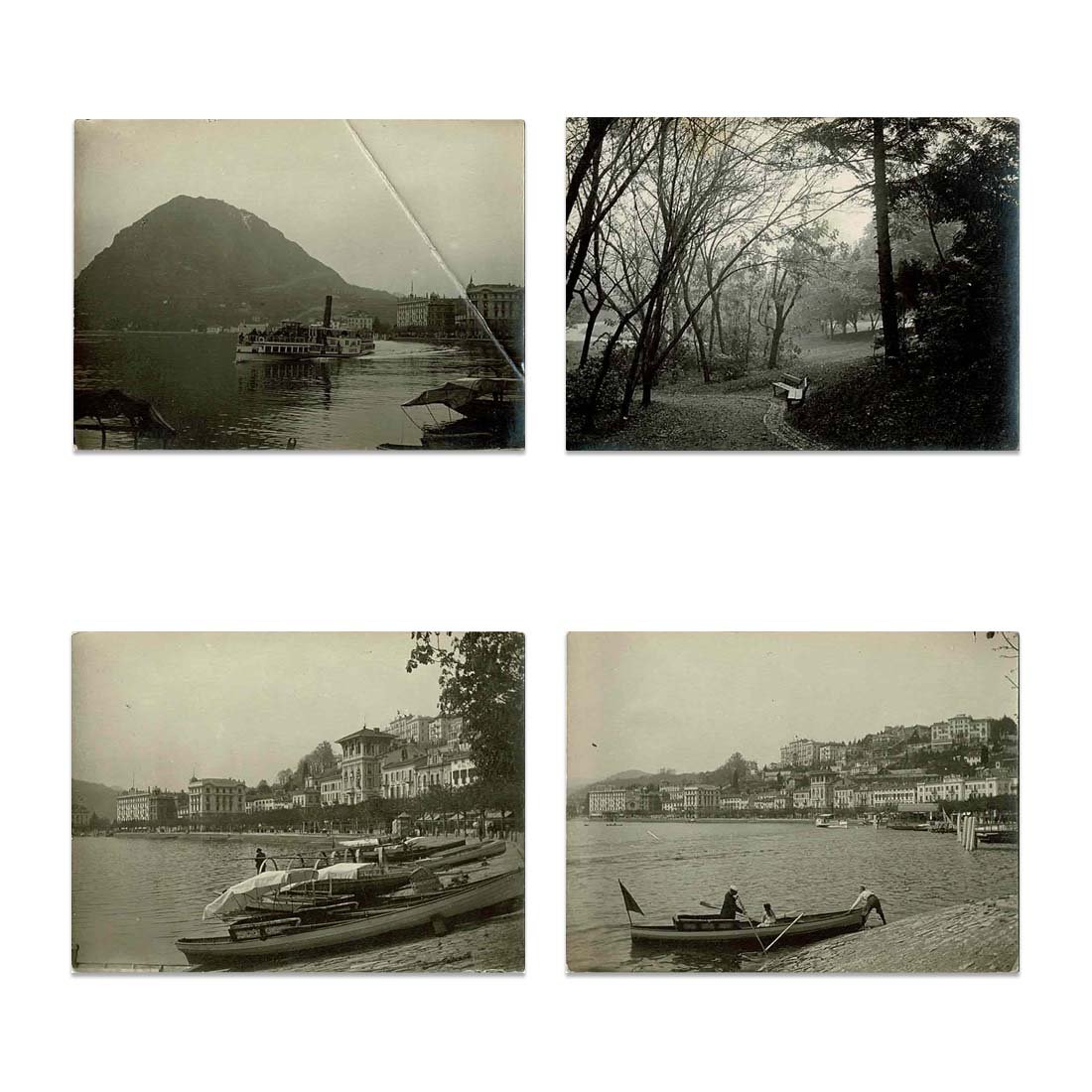 N.4 Fotografie originali Lugano - Varie