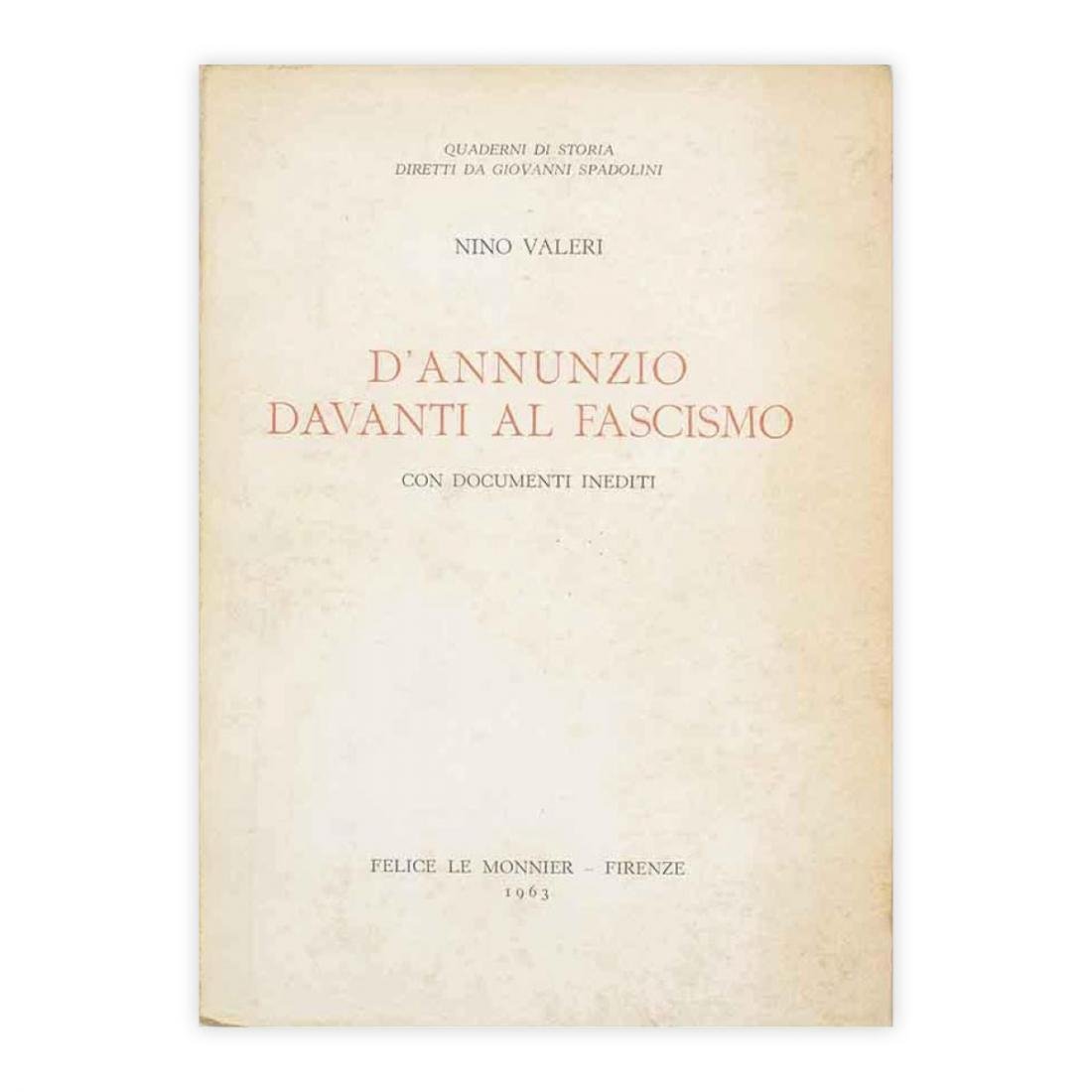 Nino Valeri - D'Annunzio davanti al fascismo