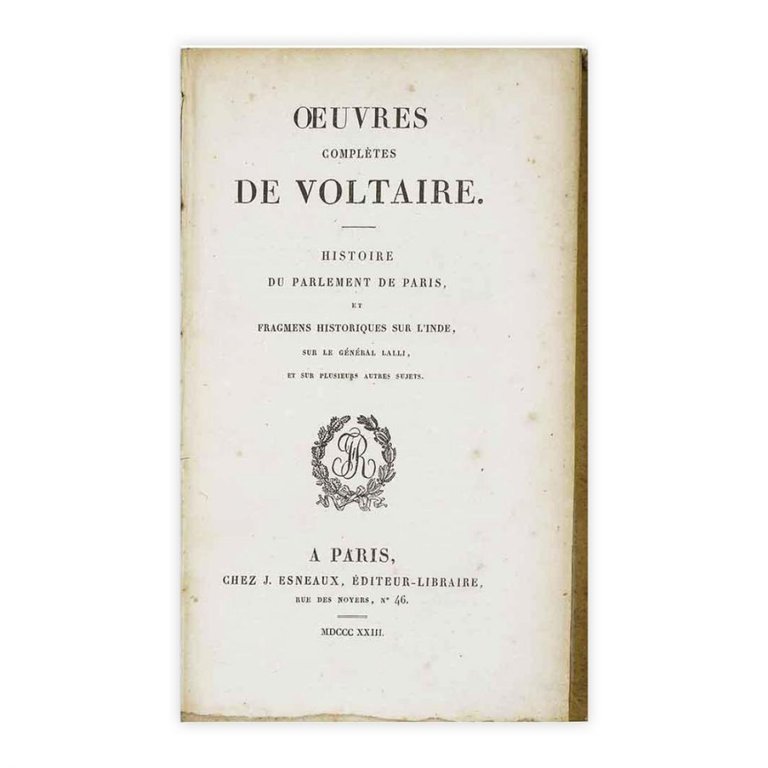 Oeuvres completes de Voltaire - Tome XI