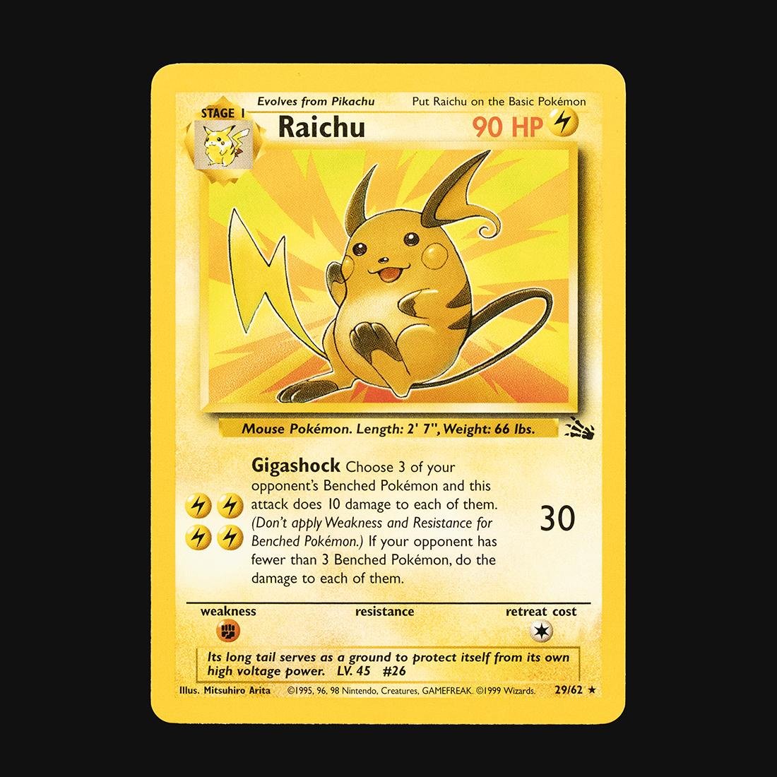 Raichu 29/62 ENG Near Mint