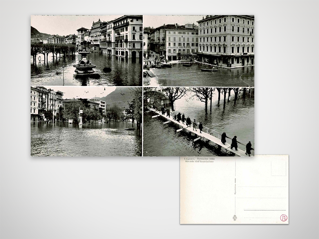 Ricordo dell'inondazione - Lugano 1951
