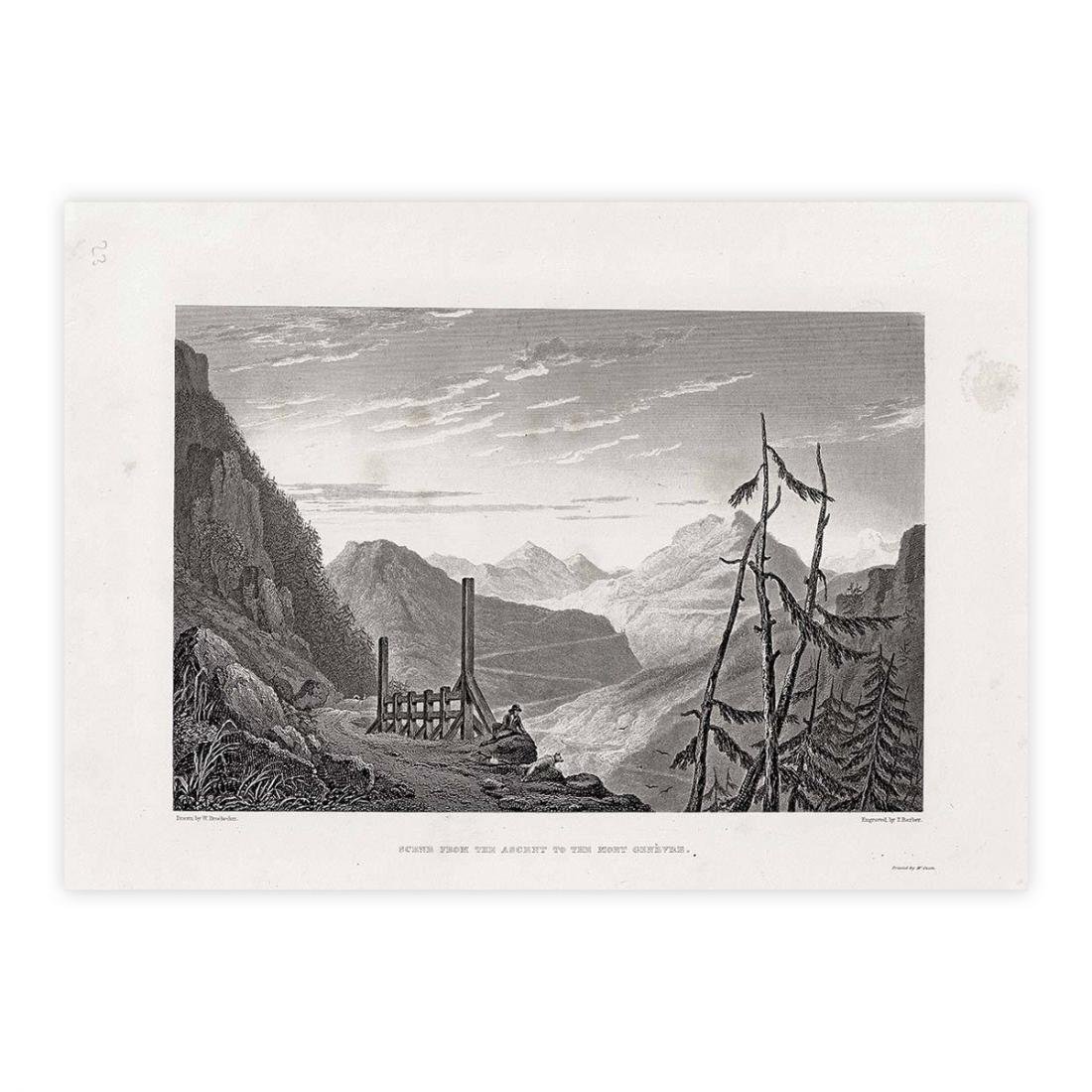 Scene from the ascent to the Mont Genevre - Folio …