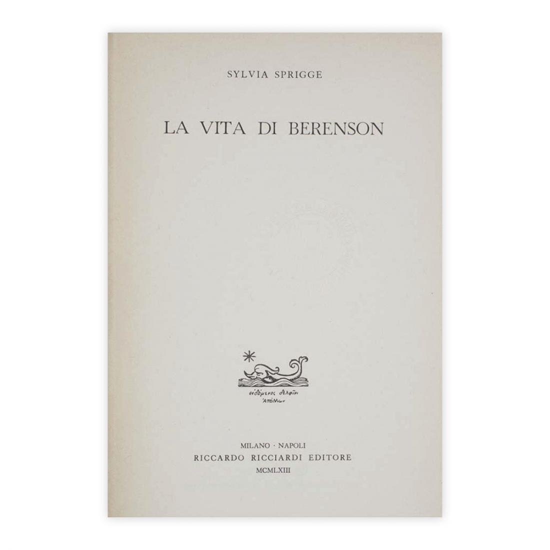 Sylvia Sprigge - La vita di Berenson