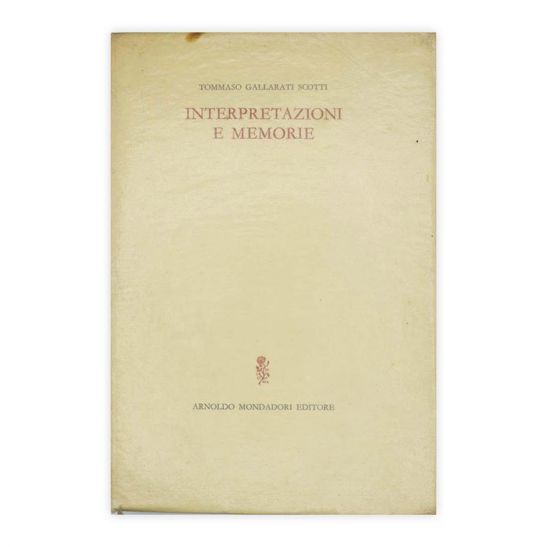 Tommaso Gallarati Scotti - Interpretazioni e memorie