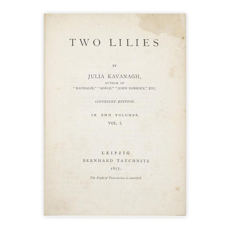Two Lilies - Julia Kavanagh 1877 | Immagine Gallery 3
