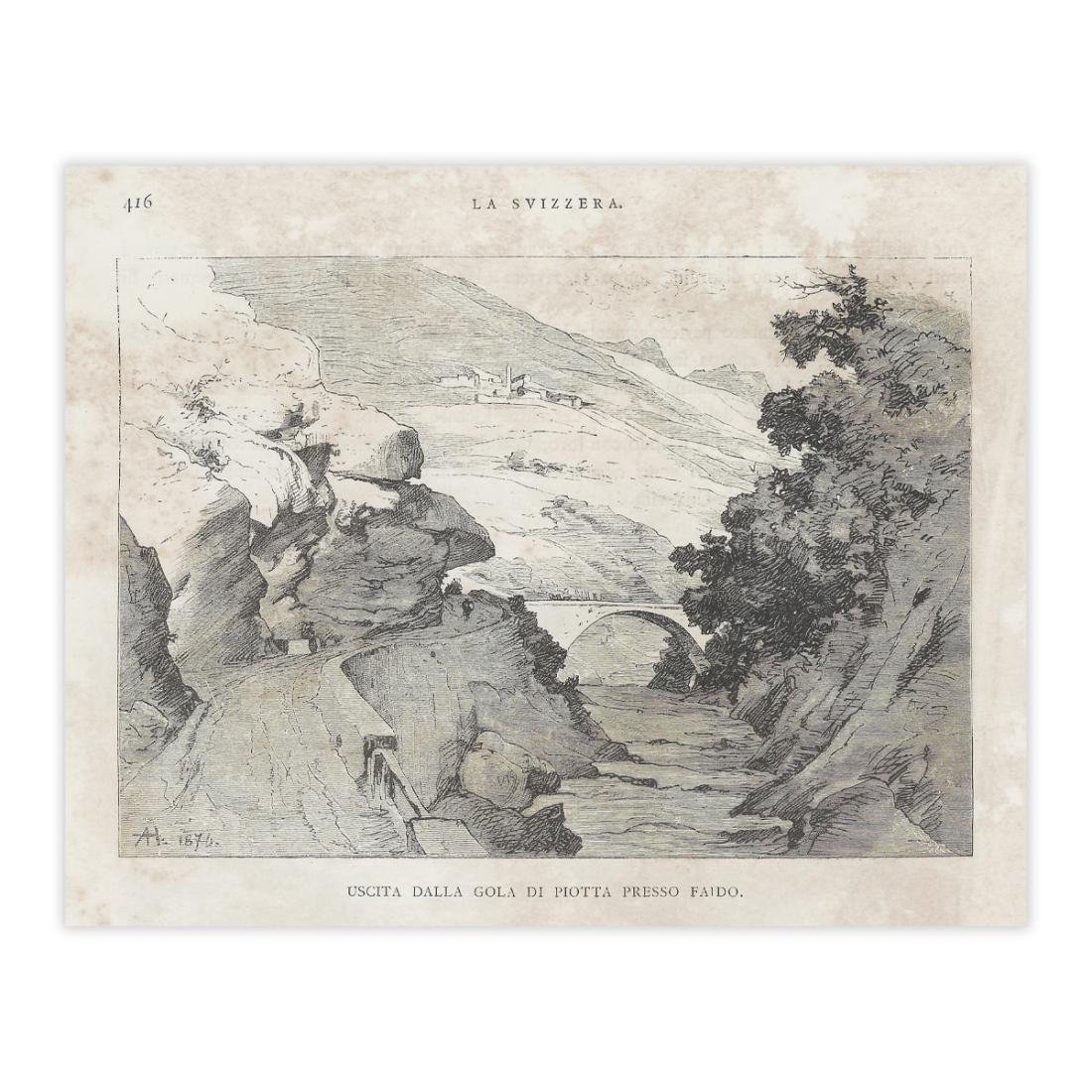 Uscita gola di piotta Faido - Fine '800 | Immagine principale