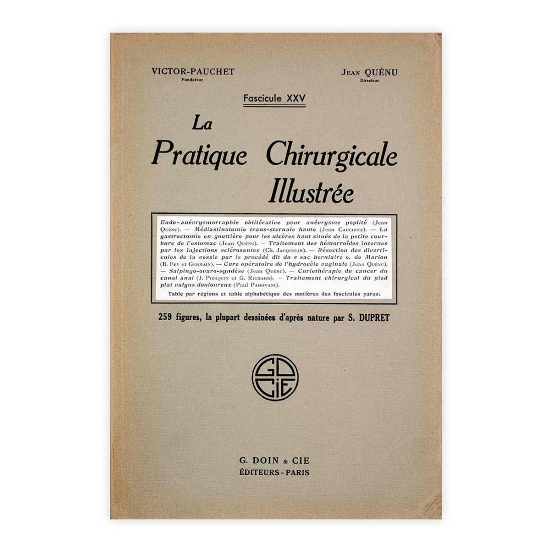 V. Pauchet - La Pratique Chirurgicale Illustrèe - Fascicule XXV