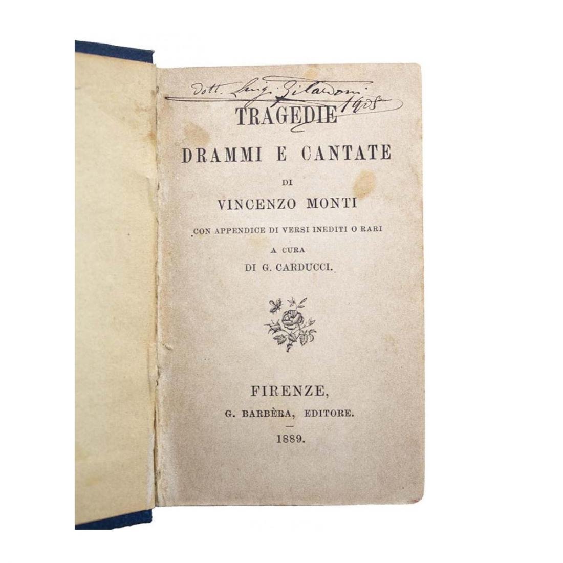 Vincenzo Monti - Tragedie Drammi e Cantate