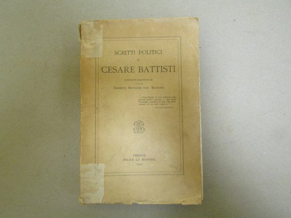 Cesare Battisti. Scritti politici di Cesare Battisti